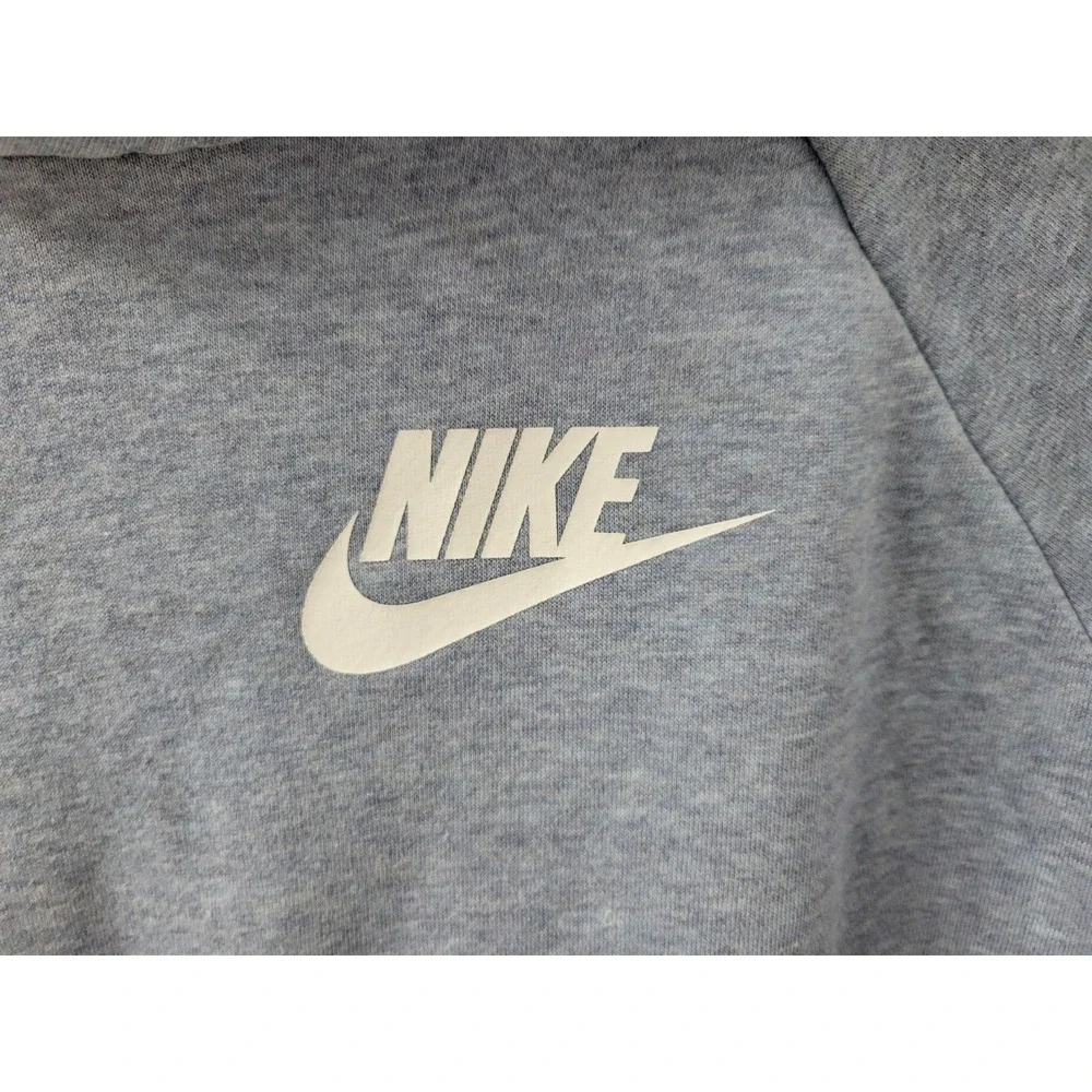 Nike Women's Small Pullover Hoodie Sweatshirt Heathered Blue Gray EUC
